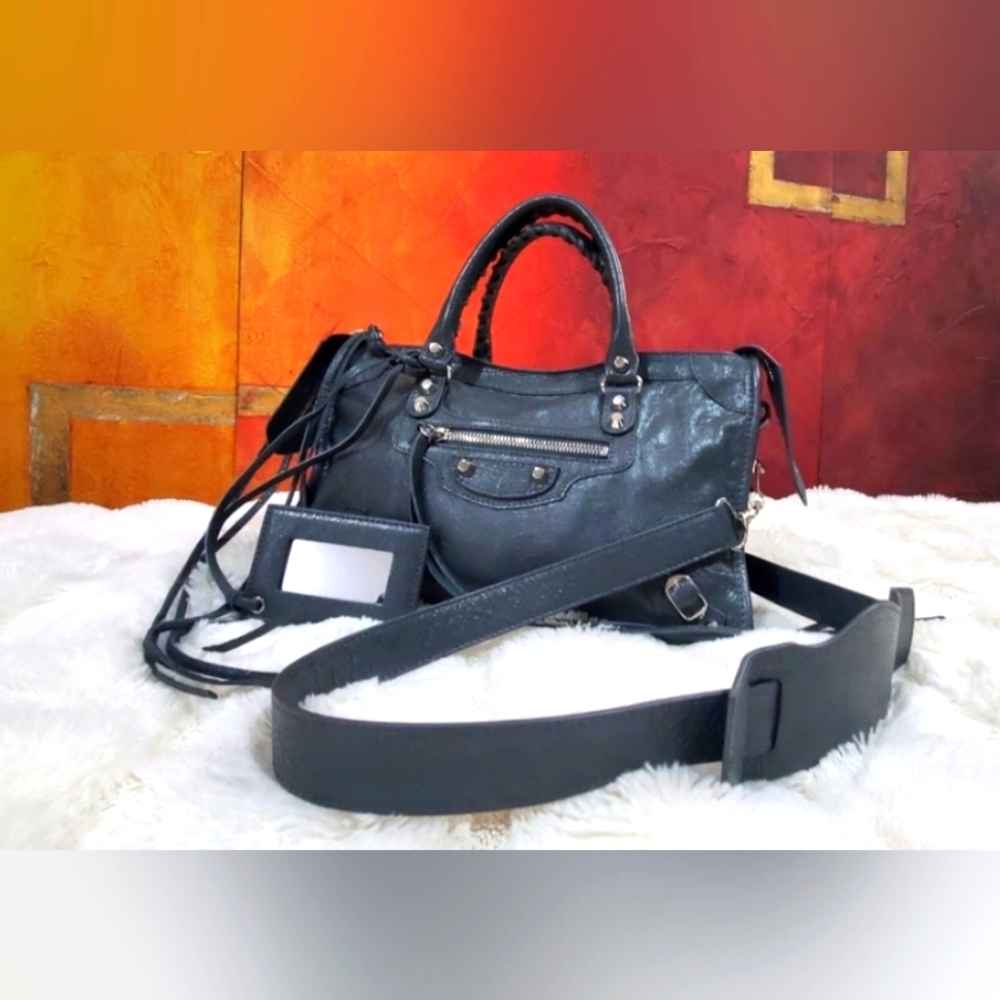BALENCIAGA S Motocross Clasic City Bag